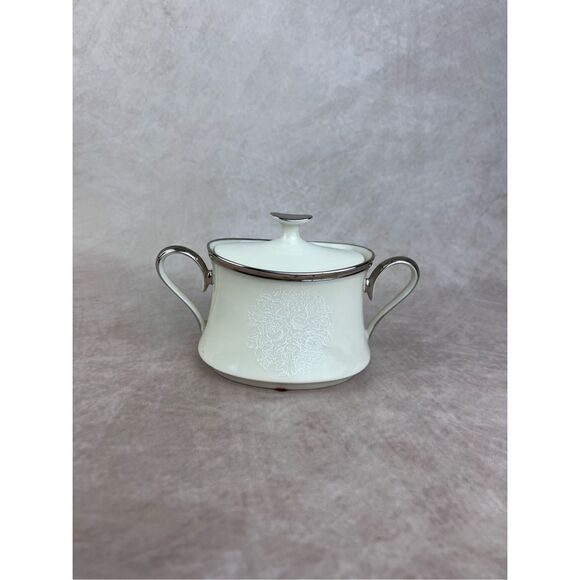 Vintage Lenox Moonspun Sugar Bowl - Picture 2 of 9